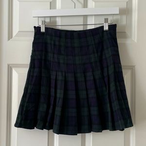 Unworn Brandy Melville Plaid Pleated Skirt One Size